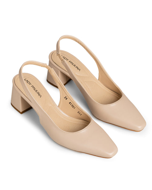 Zapatilla Beige Lisa Slingback 41301